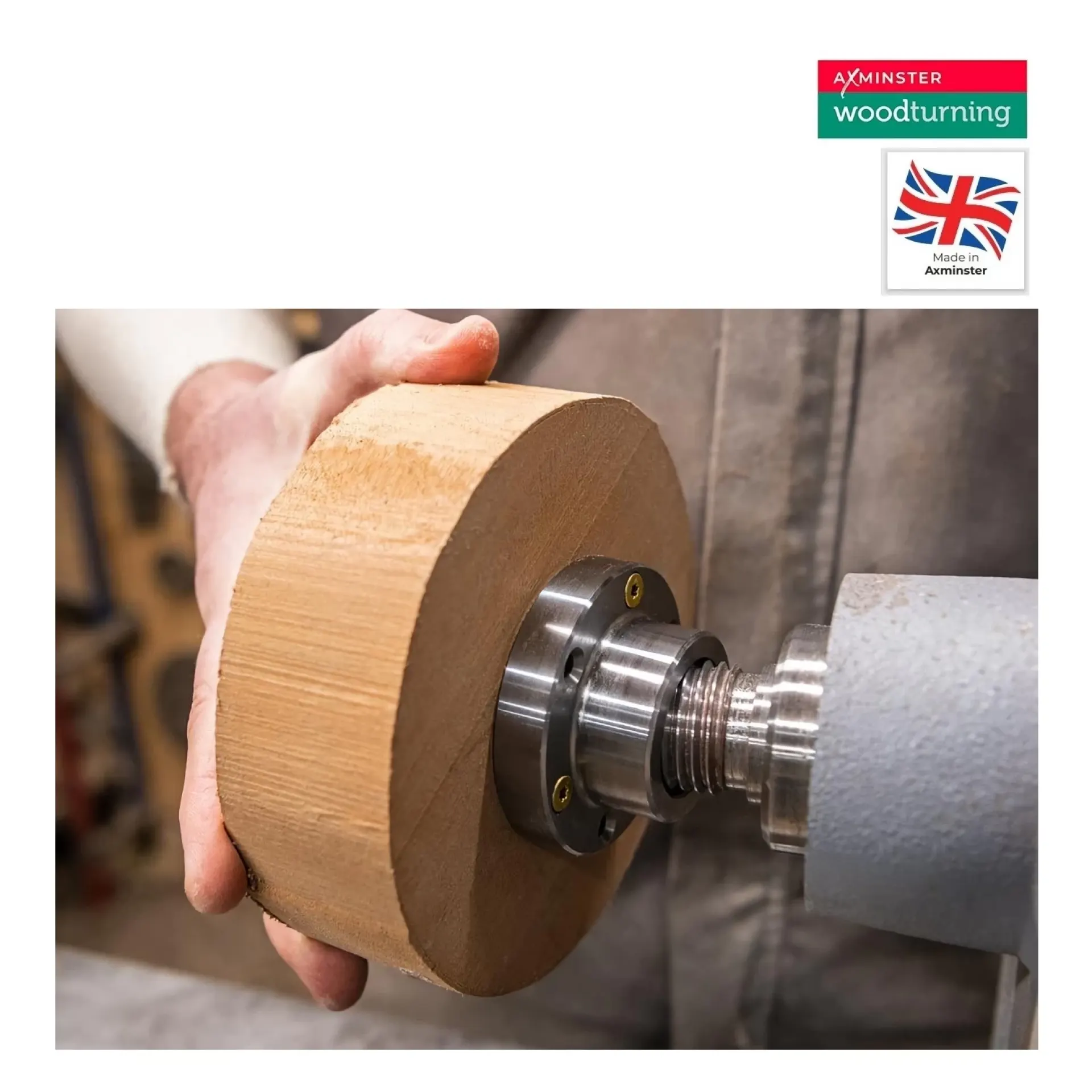 Axminster Woodturning meeneemplaat 75 mm.