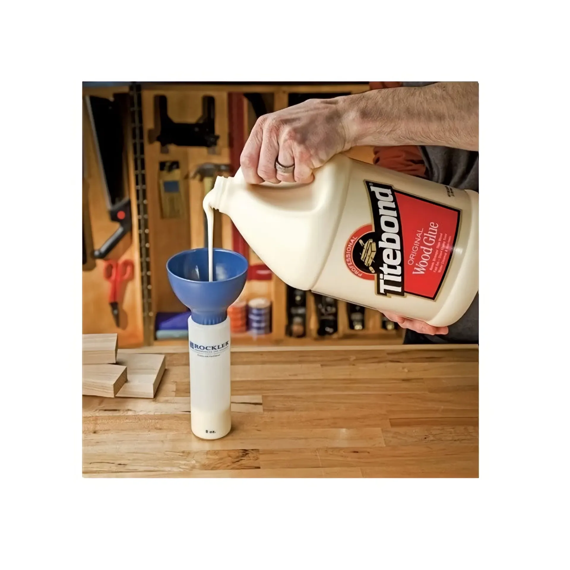 houtlijm applicator set.