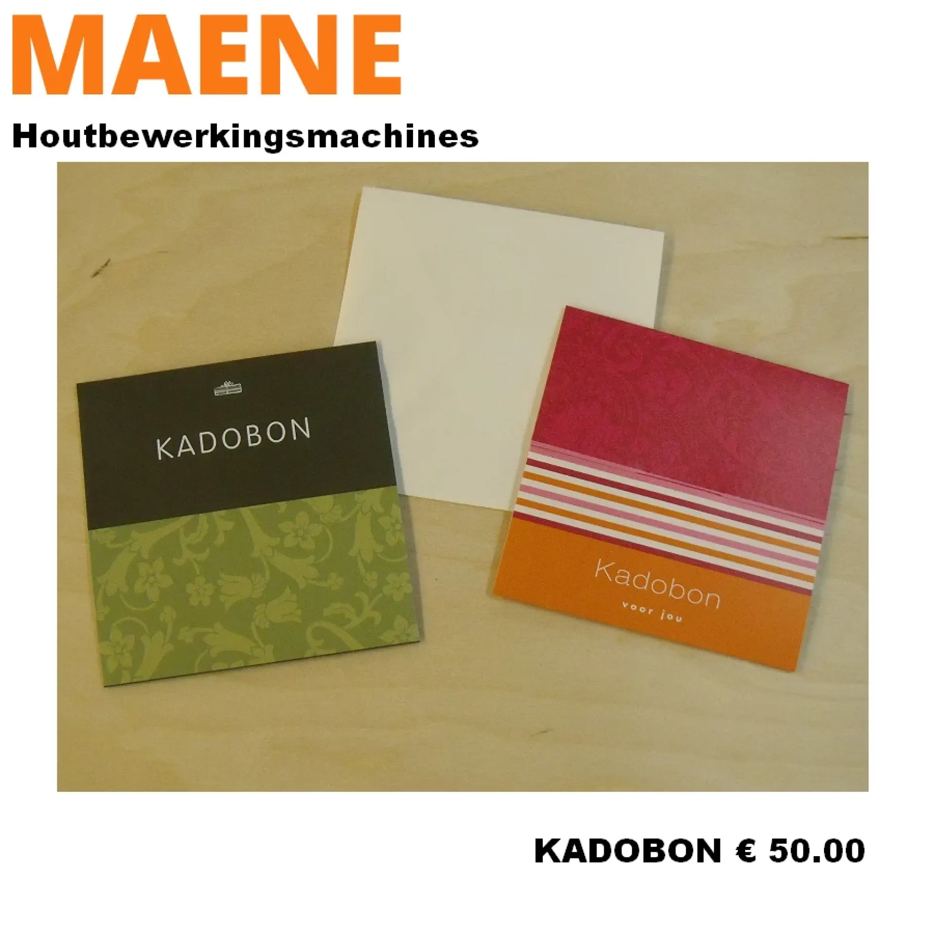 cadeaubon 50 euro.