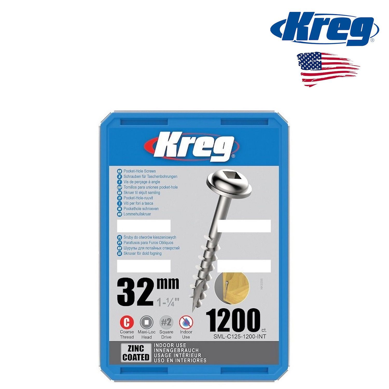 Kreg pocket clearance hole schroeven