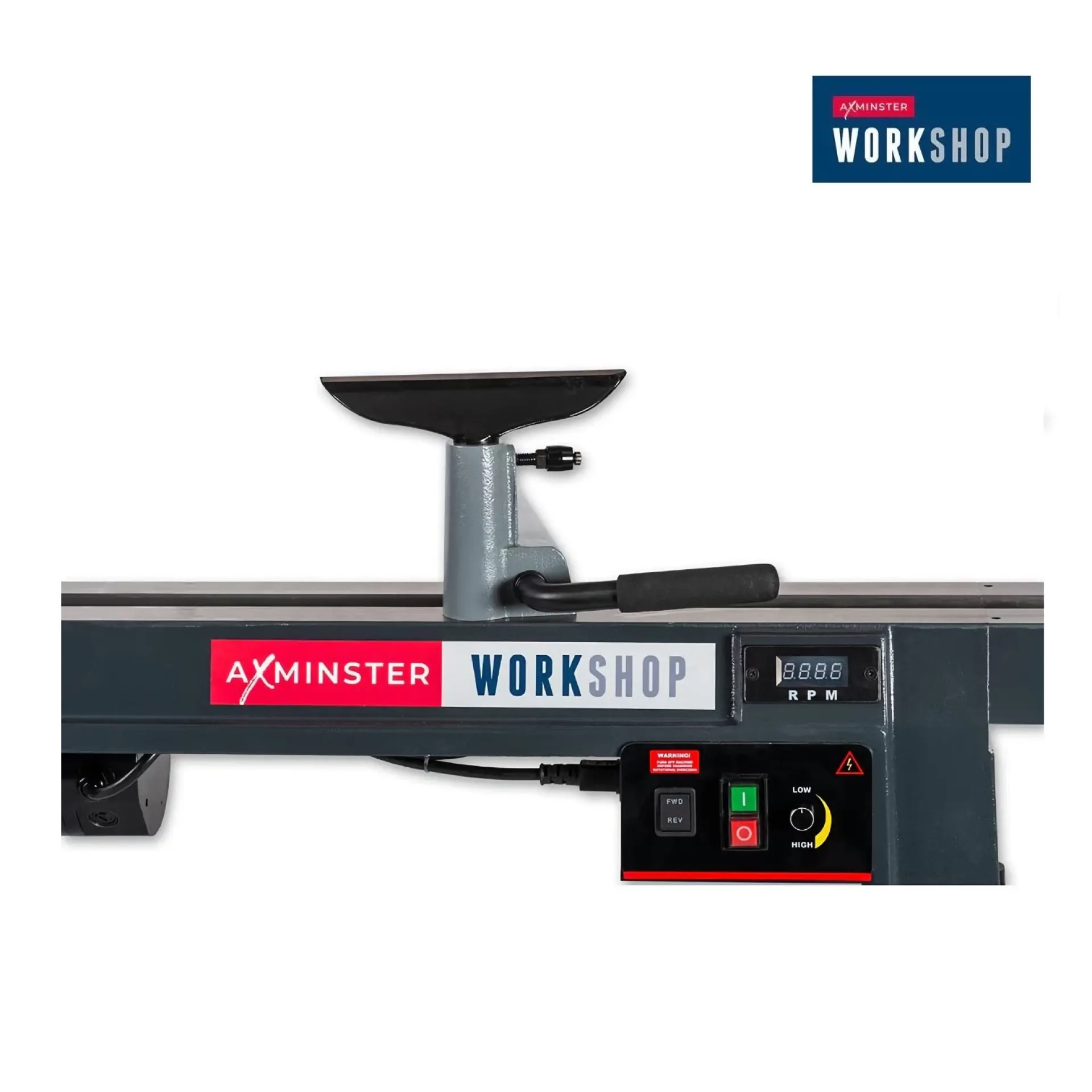 houtdraaibank Axminster AD355WL sturing.