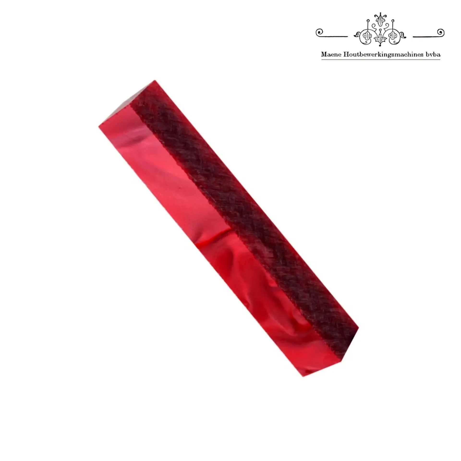 pen blank acryl ruby red silk.