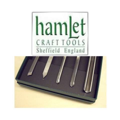Ons gamma houtdraaibeitels van Hamlet, Sheffield - UK.